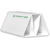 4-Pack - 6" Pre-Cut PVC Rooftop Pipe Support - Roof Conduit Support Blocks | For Piping on Roofs - PVC Block for Small Water, Gas, Electrical, Metal Plumbing, Condensate, Refrigeration Pipes