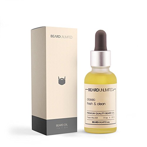 Beard Unlimited - Classic Fresh & Clean Beard Oil For Men - Leave In Conditioner