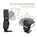 Powerextra Flash Speedlight DF-400 for Canon Nikon Olympus Pentax Samsung Fujifilm Ricoh DSLR and Digital Cameras with Single-Contact Hot Shoe