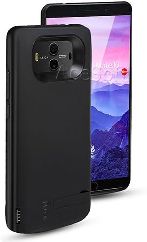 Huawei Mate 10 Battery Case, 6000mAh External Rechargeable Portable Battery Pack Extended Backup Extra Charging Case for Huawei Mate 10 (Black)