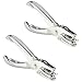 Swingline 1 Hole Punch, Hole Puncher, 5 Sheet Punch Capacity, Classic, Chrome, 2-Pack (74005)