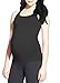 CLOYA Maternity Long Racerback Tank Top (L, Black)