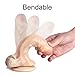 Realistic Dildo with Suction Cup, BEING FETISH Silicone Bendable 7.5 Inch G-Spot Dildo Premium Liquid Silicone Penis Dong Adult Sex Toy for Woman Female Masturbation Flesh Skin Body Safe