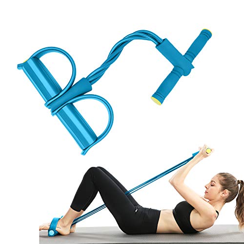 JIRVY-Pedal-Resistance-Band-Super-Light-Yoga-Strap-Elastic-Pull-Rope-Fitness-Equipment-for-Sit-up-Bodybuilding-Expander-Abdomen-Workout-Arm-Stretching-Slimming-Training-Blue