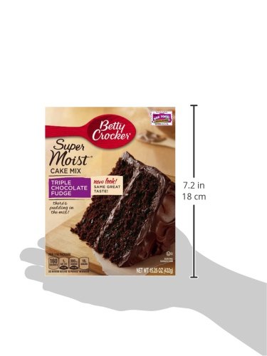 Betty Crocker Triple Chocolate Fudge Cake Mix (Pack of 6) - Image 4