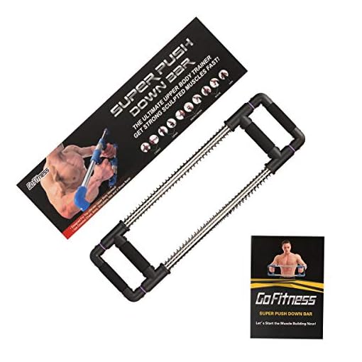 GOFITNESS Push Down Bar Machine - Chest Expander at Home Workout Equipment, Arm Exerciser Portable Spring Resistance… - Image 7