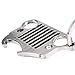 Nuoxinus Car Key Chain Ring, Cool Grill Keychain & Bottle Opener with Laser-Cut 304 Stainless Steel for Jeep Wrangler, Men, Women, Driver, Automotive Enthusiasts (Silver)