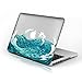 Rubberized Hard Case for MacBook Air 11 Inch Model Number A1370 and A1465, Swirling Wave Design with Clear Bottom case, Come with Keyboard Cover
