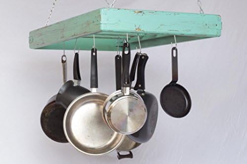 Pot Rack - Ceiling Mounted - Rectangular - Large - 5 Rungs - Hang Kitchen Pots and Pans