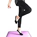 Yoga Pilates Socks Non Slip Skid Barre Socks with Grips Cotton for Women 2Pack Black & Purple