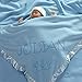 Custom Catch Personalized Princess Baby Blanket for Girl - Newborn or Infant Name Gift - Pink or Blue (1 Text Line)