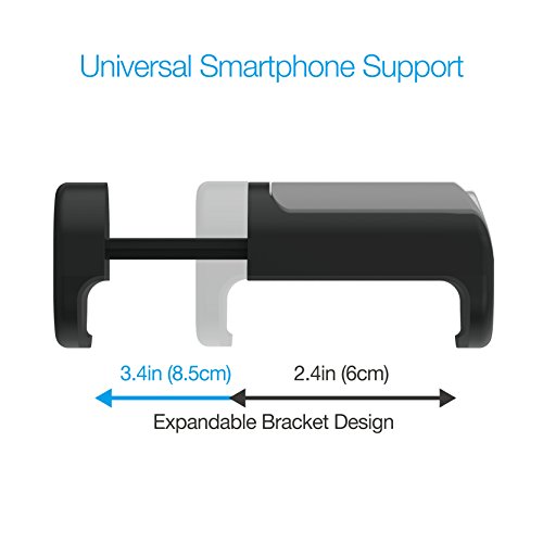 ShutterGrip Ergonomic Secured Handgrip Shutter Remote Bluetooth Stable Shots Selfies for Smartphones iPhones Android - Black - Thumbnail 3