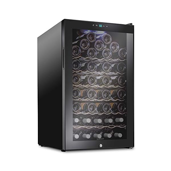 Ivation-51-Bottle-Compressor-Wine-Cooler-Refrigerator-wLock-Large-Freestanding-Wine-Cellar-For-Red-White-Champagne-or-Sparkling-Wine-41f-64f-Digital-Temperature-Control-Fridge-Glass-Door-Black