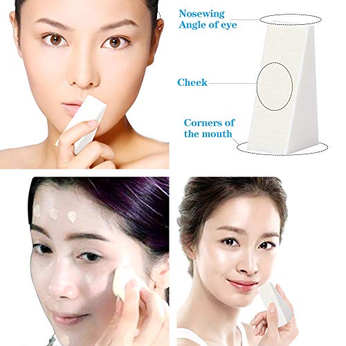 25pcs Cosmetic Puff Powder Puff Beauty Women's Makeup Wedge Foundation Sponge Blender to Make Up Tools Accessories - Thumbnail 4