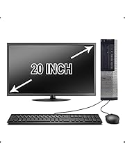 Dell Optiplex 990 Desktop Computer Package - Intel Quad Core i5 3.1-GHz, 16GB RAM, 2 TB, DVD-RW Drive, 20 Inch LCD Monitor, Keyboard, Mouse, WiFi, Bluetooth, Windows 10 (Renewed)