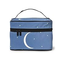 XOMAO Constellation Arrangement Makeup Bag Square Cosmetic Bag Portable Travel Toiletry Bag Organizer Makeup Brushes Bag Waterproof Organizer Bag for Women