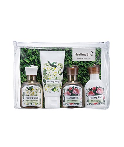 CLIO Healing Bird Botanical Travel Kit Set White_Pink