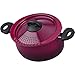 Bialetti Oval 5 Quart Pasta Pot with Strainer Lid, Nonstick, 5.8, Purple