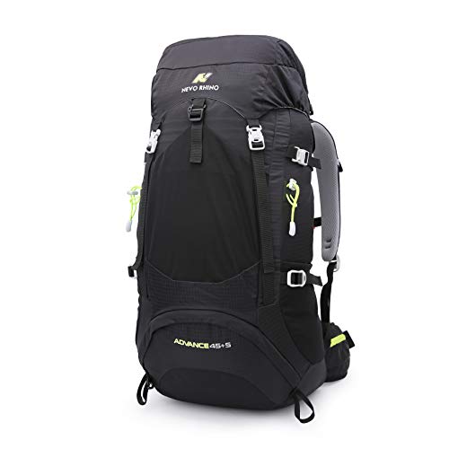 NEVO Rhino 45L / 50L Internal Frame Backpack, Durable Nylon Climbing