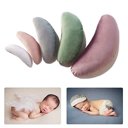 M&G House Newborn Photography Props | 5 Piece Baby Posing Pillow | Pre-Filled Props for Baby Pictures | Baby Shower Gift for Boy or Girl | Infant Pillow Prop