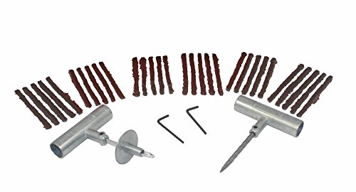 Click Here to See More Images ABN Tire Plug 34-Piece Kit – Professional Tubeless Tire Repair Set for Car, Truck, ATV, Motorcycle, Lawn Mower, and More
