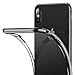 Clear iPhone Xs Max Case, RANVOO Thin Slim Fit Soft Silicone Cover with Jet Black Electroplated Bumper Case for Apple iPhone Xs Max 6.5