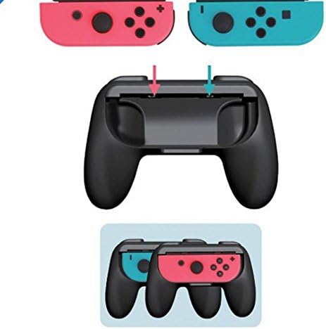 WOBJ 2-Pack Nintendo Switch Grip NS Joy-con Grip Controller Grips,Black HM032