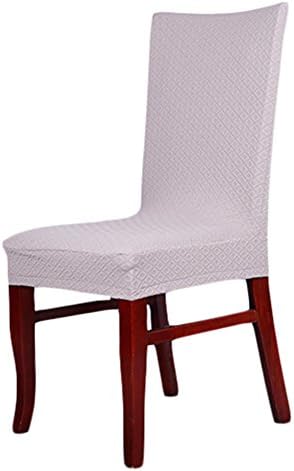 Aoklea(R) Super Fit Stretch Removable Short Dining Chair Cover Protector Seat Slipcover Washable for Hotel,Dining Room,Ceremony,etc.(SilverGray)