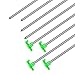 Heavy Duty Steel Tent Stakes-10 Pack-Bonus 4x10ft Ropes