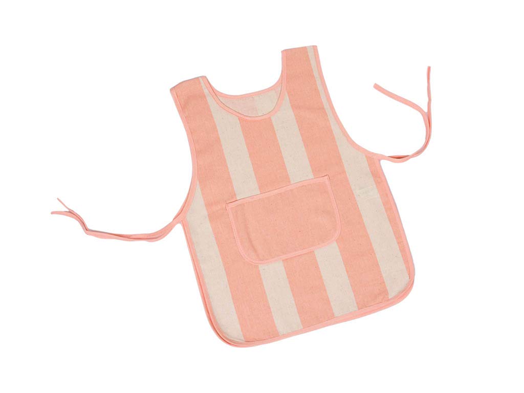 My Home Children's Coral Stripe Double Apron