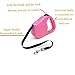 AIPET Retractable Dog Leash - Ribbon Lead for Training, Backyard Use and Walking Dogs - Easy to Grip Handle - Pet Training (Pink)
