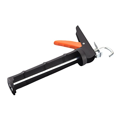 TOOLTOO Classic 12.5'' Semi-circle Caulking Gun Smooth Round Rod Cradle Frame Gun Cartridge Gun Sealant Gun with Anti-skid Grip