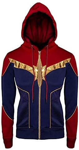 Women's Captain Marvel Carol Danvers Avengers Endgame Brie Larson Fleece Jacket