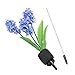 Samgo Outdoor Waterproof Solar Flower Battery Light Hyacinth for Garden, Balcony, Lawn Illumination (Purple)