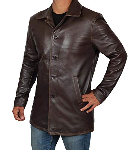 Blingsoul Leather Bomber Jackets for Men - Brown Leather Coats for Adults | [1500031] Super N Brown, XS - Thumbnail 3