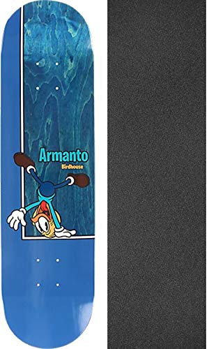 Lizzie Armanto Birds Blue/natural Skateboard Deck - 8" X 32"