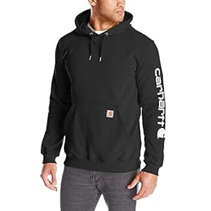 Carhartt-mens-Signature-Sleeve-Logo-Hooded-Size-fashion-sweatshirts-Black-3X-Large-Tall-US