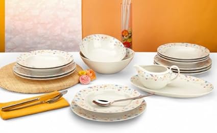 Seltmann Mondo Magic Flower Porcelain 16 Piece Dinner Set Amazon De Kuche Haushalt