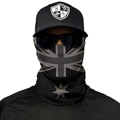 Salt Armour Face Mask Shield Protective Balaclava Bandana Microfiber Tube Neck Warmer (Blackout Australia Flag) Salt Armour Face Mask Shield Protective Balaclava Bandana Microfiber Tube Neck Warmer (Blackout Australia Flag)