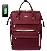 Laptop Backpack Women Teacher Backpack Nurse Bags, 15.6 Inch Womens Work Backpack Purse Waterproo...