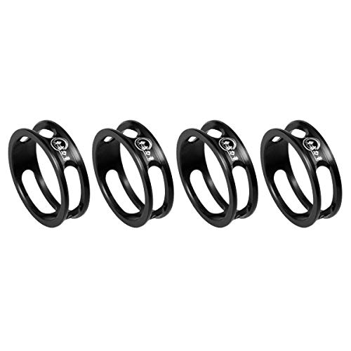 EASTERN POWER Bike Headset Spacer 1-1/8" MTB Headset Spacers Road Bicycle Stem Spacers 10mm x 4, Black
