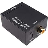 Coaxial Toslink Digital Optical Signal to Analog Audio Converter Adapter RCA