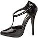 Pleaser Women's Domina-415 T-Strap Pump