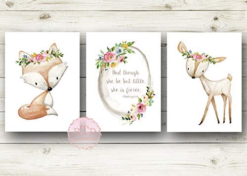 baby girl deer nursery decor