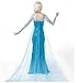 Kovenic Cosplay Princess Dress Women Girls Halloween Cosplay Costume Fancy Party Dress Up, Blue, Female-Medium