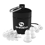 SHINEVI Noise Reduction Ear plugs for Concerts Musicians industrial Motorcycle Riding Noise-Cancelling with Reusable Soft Silicone High Fidelity EarPlugs for Hearing Protection During