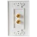 Dayton Audio WP-2B Wallplate Double Banana/Binding Post