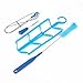 4-in-1 Hydration Water Bladder Cleaning Kit - Drying Rack/Big Brush/Small Brush/Long Flexible Brushes for Camping Cycling Hiking Backpack Bottle Cleaner