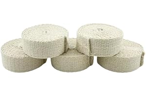 ActyGo Replacement New 1" Wide Flat Cotton Oil lamp Wick for #2 Solid Brass Queen, Eagle and Banner Burners (5 Pack)