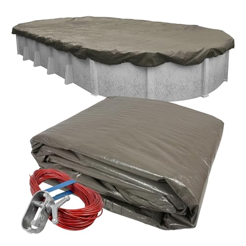 Robelle 21 x 41 ft Extra Heavy Duty Magnesium Winter Oval Pool Cover for Above…